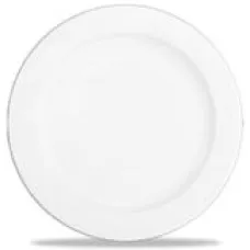 Тарелка плоская с римом, 20см White