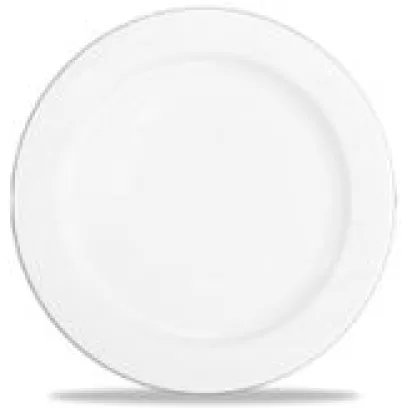 Тарелка плоская с римом, 20см White