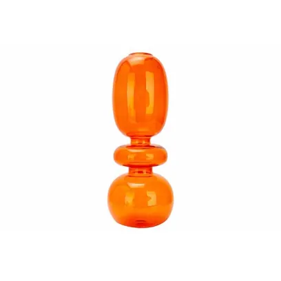 Ваза D8XH19,5CM, стекло, цвет оранжевый
