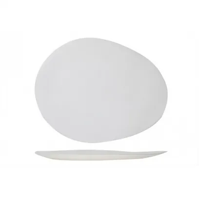 Тарелка овальная 31x24,8 см h 2 см, цвет белый, PALISSANDRO