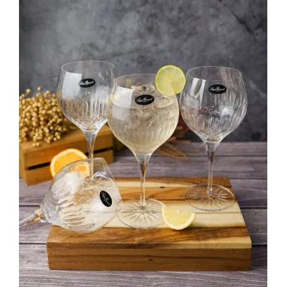 Набор бокалов для коктейля 650 мл Diamante Gin Glass, хрустальное стекло, 4 шт.