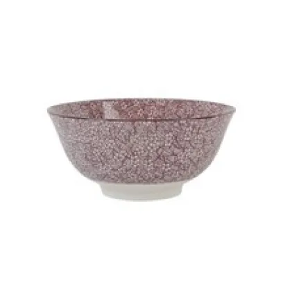 Old fashion damson color bowl 12cm