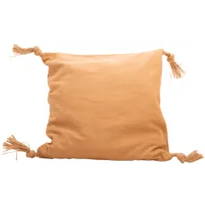 Подушка декоративная  45X45XH10CM, текстиль, цвет песочный