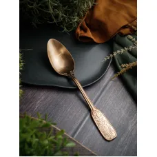 Ложка десертная, медная
