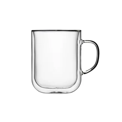 Кружка с ручкой, с двойными стенками, 350 мл, d 11,2 см h 10,6 см, Thermic Glass